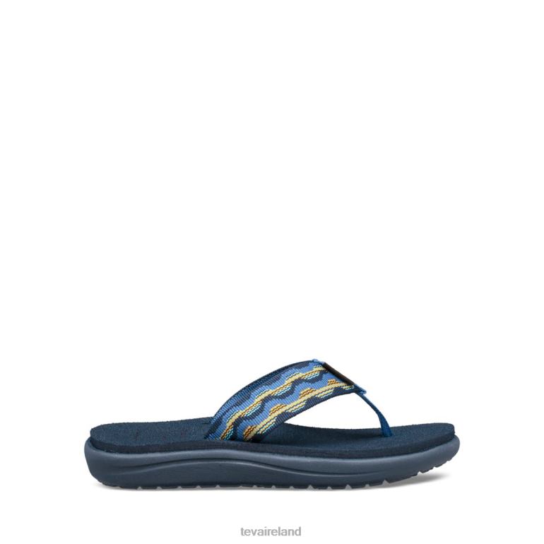 Teva Footwear Voya Flip 6TN4R287 Kishi Dark Blue - Click Image to Close