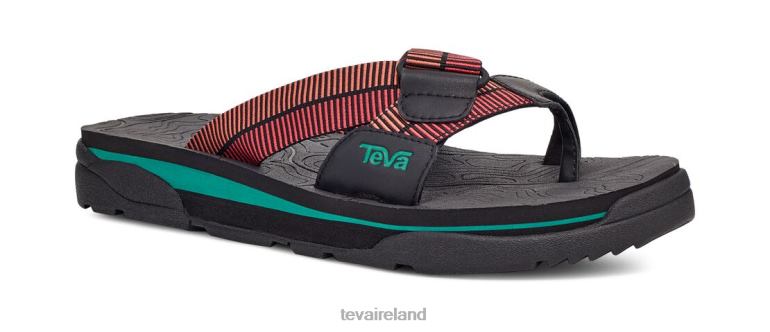 Teva Footwear Revive 95 Slide 6TN4R324 Black-Roccoco Red