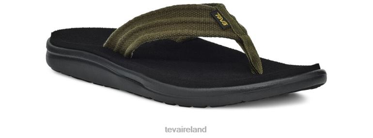 Teva Footwear Voya Canvas Flip 6TN4R437 Dark Olive