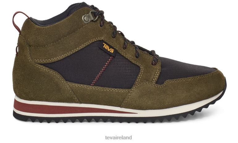 Teva Footwear Highside Mid 6TN4R458 Dark Olive-Black - Click Image to Close