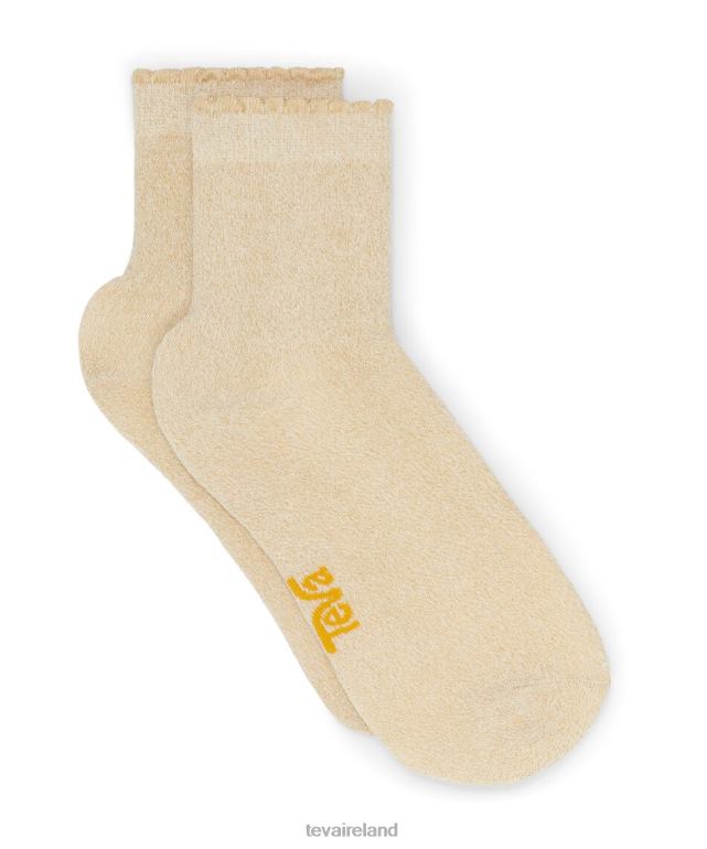 Teva Featured Metallic Quarter Socks 6TN4R71 Metallic Gold - Click Image to Close