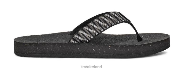 Teva Footwear Reflip 6TN4R453 Stacks Black-White - Click Image to Close