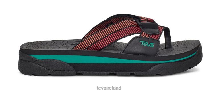 Teva Footwear Revive 95 Slide 6TN4R173 Black-Roccoco Red - Click Image to Close