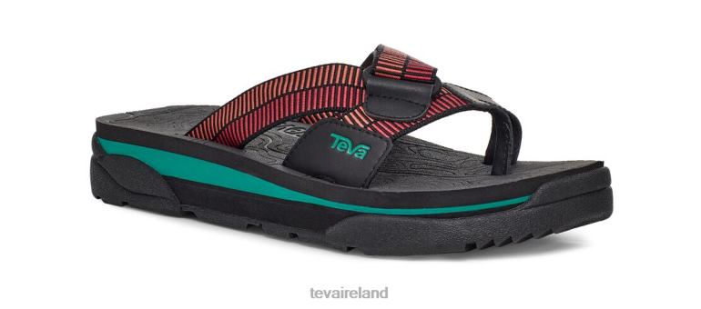 Teva Footwear Revive 95 Slide 6TN4R173 Black-Roccoco Red