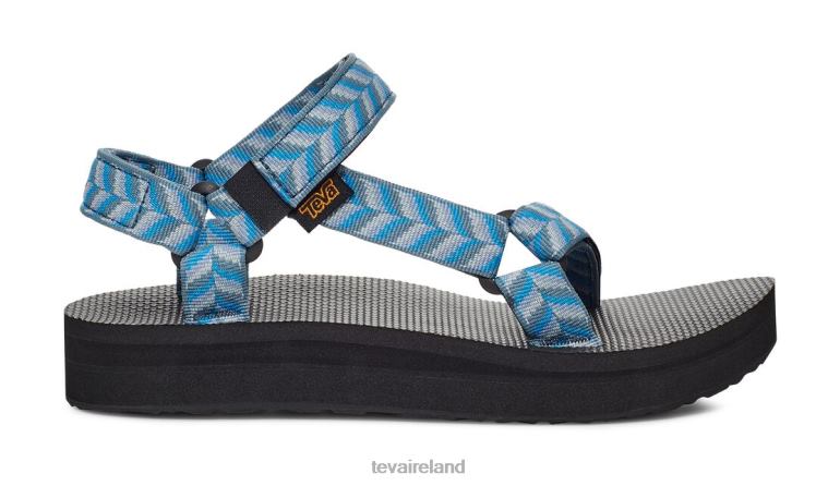 Teva Footwear Midform Universal 6TN4R394 Retro Geometric Blue - Click Image to Close