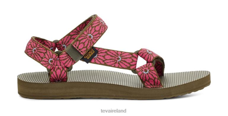 Teva Footwear Original Universal 6TN4R91 Flower Loom Dark Olive Fuchsia - Click Image to Close